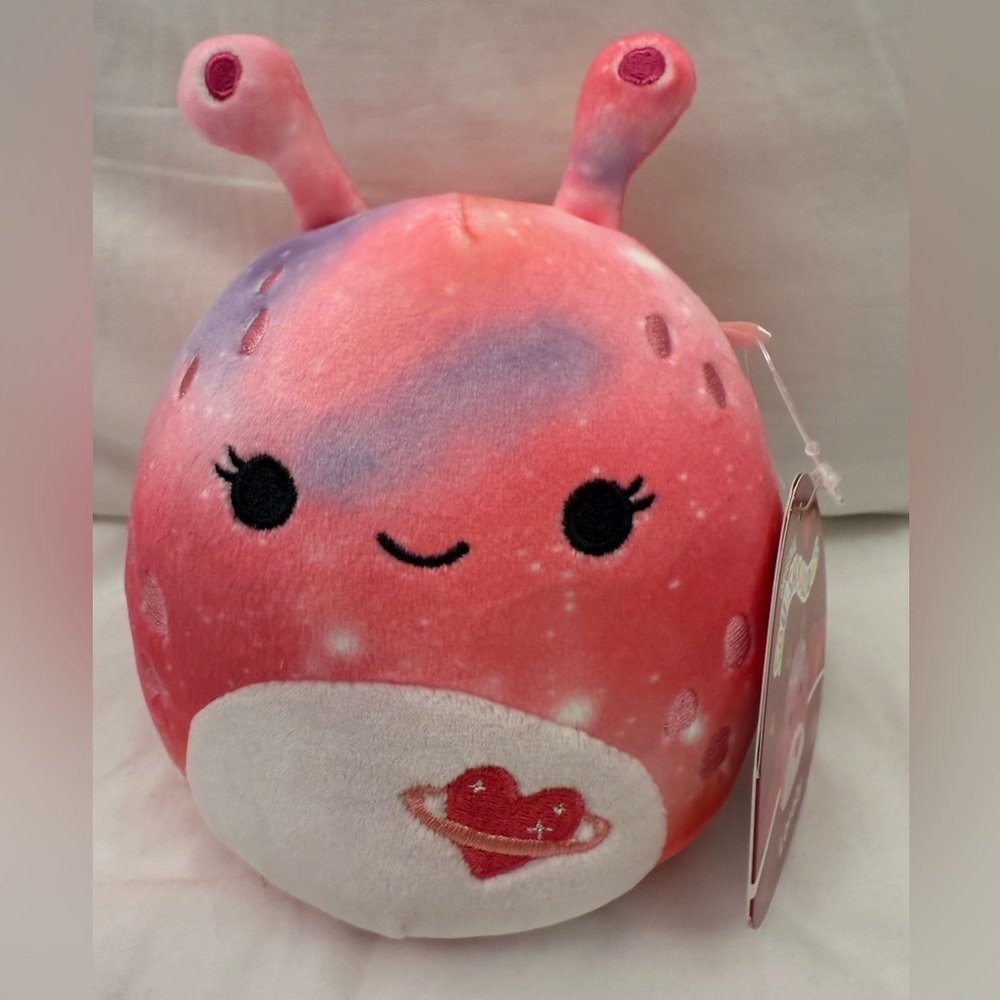 NEW Squishmallows 5” Inch Loraly the Pink Galaxy Tie-Dye Alien Valentine's Day